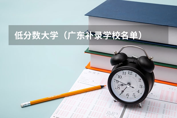 低分数大学（广东补录学校名单）