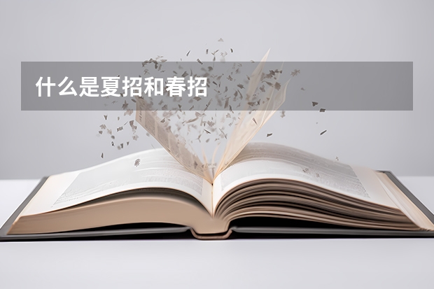 什么是夏招和春招