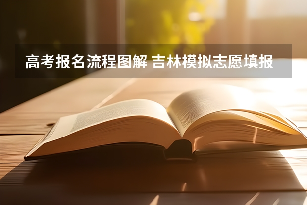 高考报名流程图解 吉林模拟志愿填报入口(附模拟志愿填报流程)