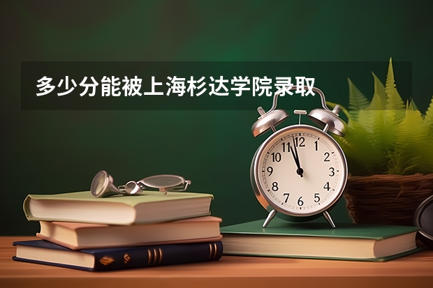多少分能被上海杉达学院录取