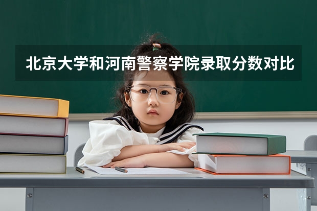北京大学和河南警察学院录取分数对比