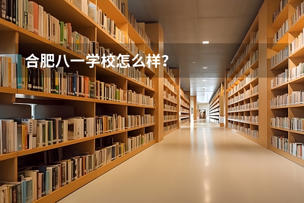 合肥八一学校怎么样？
