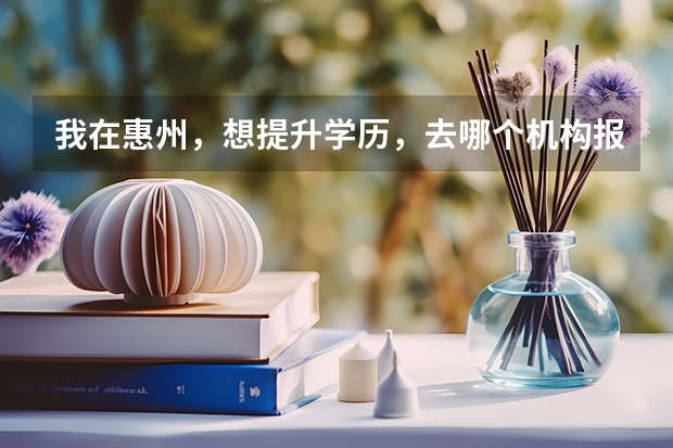 我在惠州，想提升学历，去哪个机构报名比较好呢？