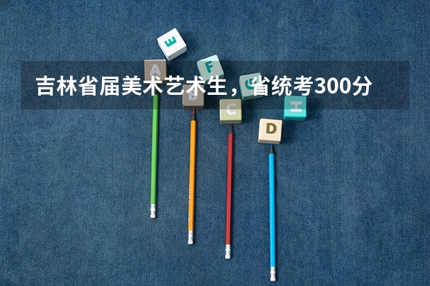 吉林省届美术艺术生，省统考300分，高考预计分数300，能上哪类本科院校呢?