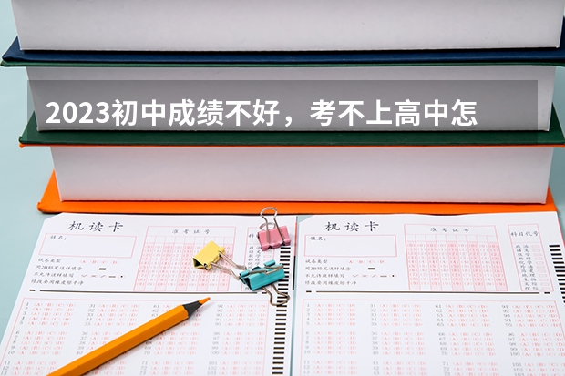 2023初中成绩不好，考不上高中怎么去发展合适？