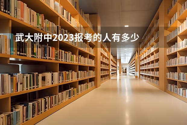 武大附中2023报考的人有多少