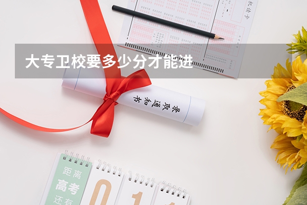 大专卫校要多少分才能进