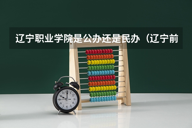 辽宁职业学院是公办还是民办（辽宁前十专科学校）