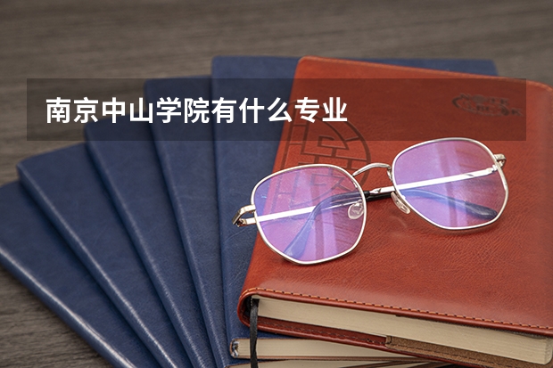 南京中山学院有什么专业