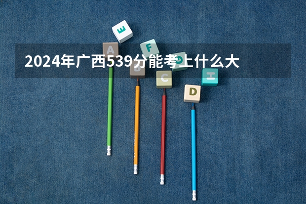2024年广西539分能考上什么大学?