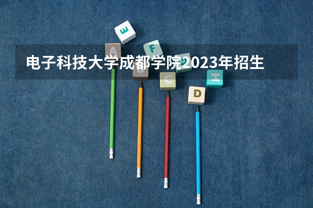 电子科技大学成都学院2023年招生要求怎样