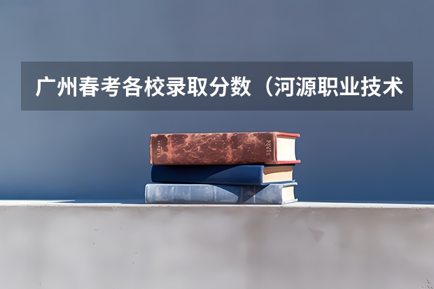 广州春考各校录取分数（河源职业技术学院分数线）