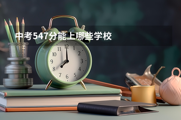 中考547分能上哪些学校