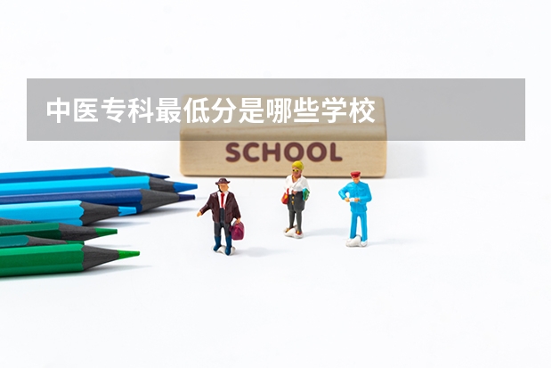 中医专科最低分是哪些学校