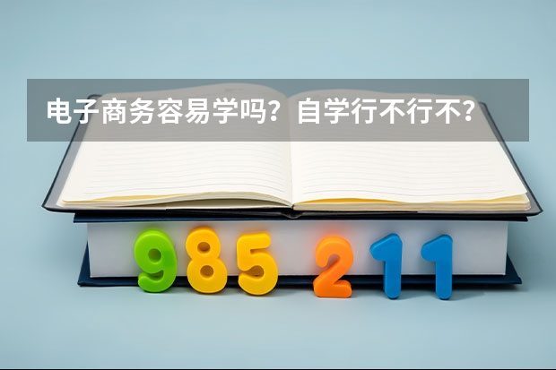 电子商务容易学吗？自学行不行不？