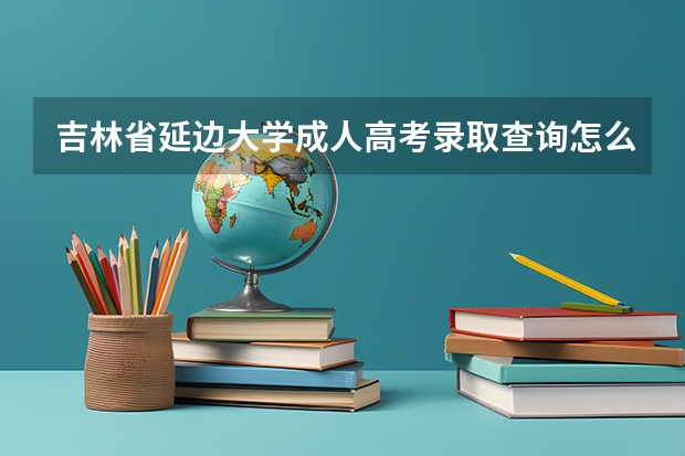 吉林省延边大学成人高考录取查询怎么查？
