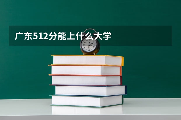 广东512分能上什么大学
