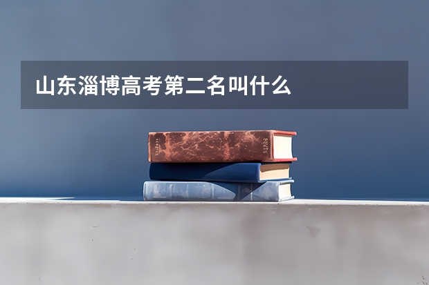 山东淄博高考第二名叫什么