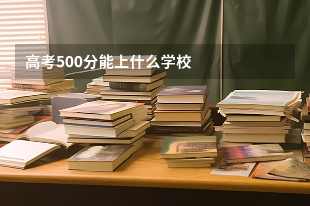 高考500分能上什么学校