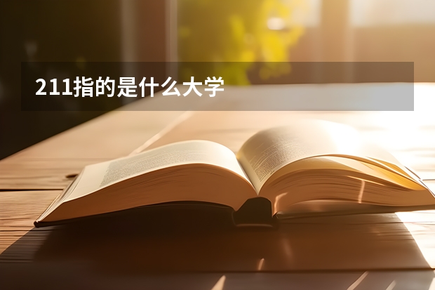 211指的是什么大学
