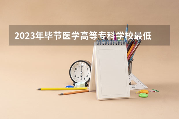 2023年毕节医学高等专科学校最低录取分数 贵州往年录取分数是多少