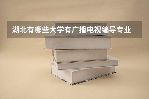 湖北有哪些大学有广播电视编导专业