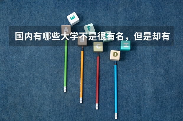 国内有哪些大学不是很有名，但是却有很牛的专业的？