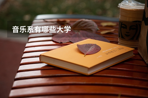 音乐系有哪些大学