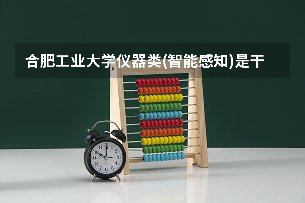 合肥工业大学仪器类(智能感知)是干什么的?