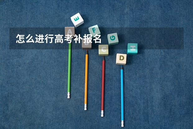 怎么进行高考补报名
