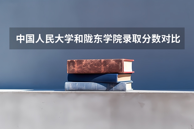 中国人民大学和陇东学院录取分数对比