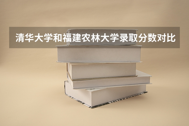 清华大学和福建农林大学录取分数对比